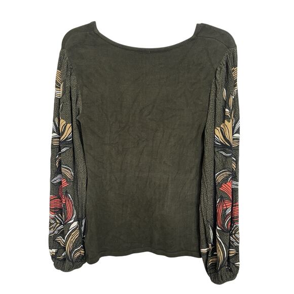Anthropologie Blank London Peasant Floral Knit Top Size XS Boho Cottage Indie - Picture 3 of 7